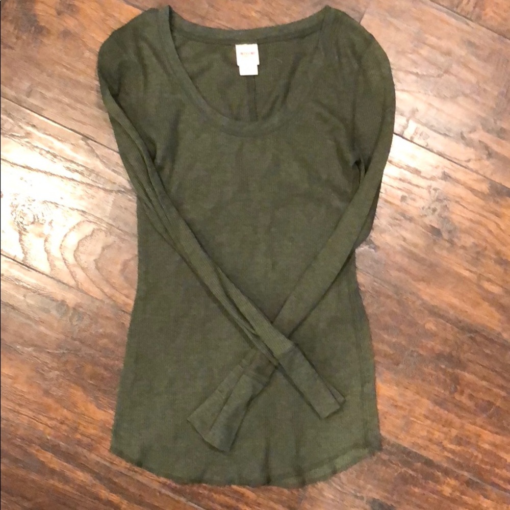 Forest Green Thermal Womens Long Sleeve